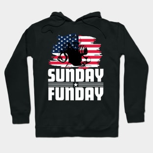 American Football Fan - Sunday funny Hoodie